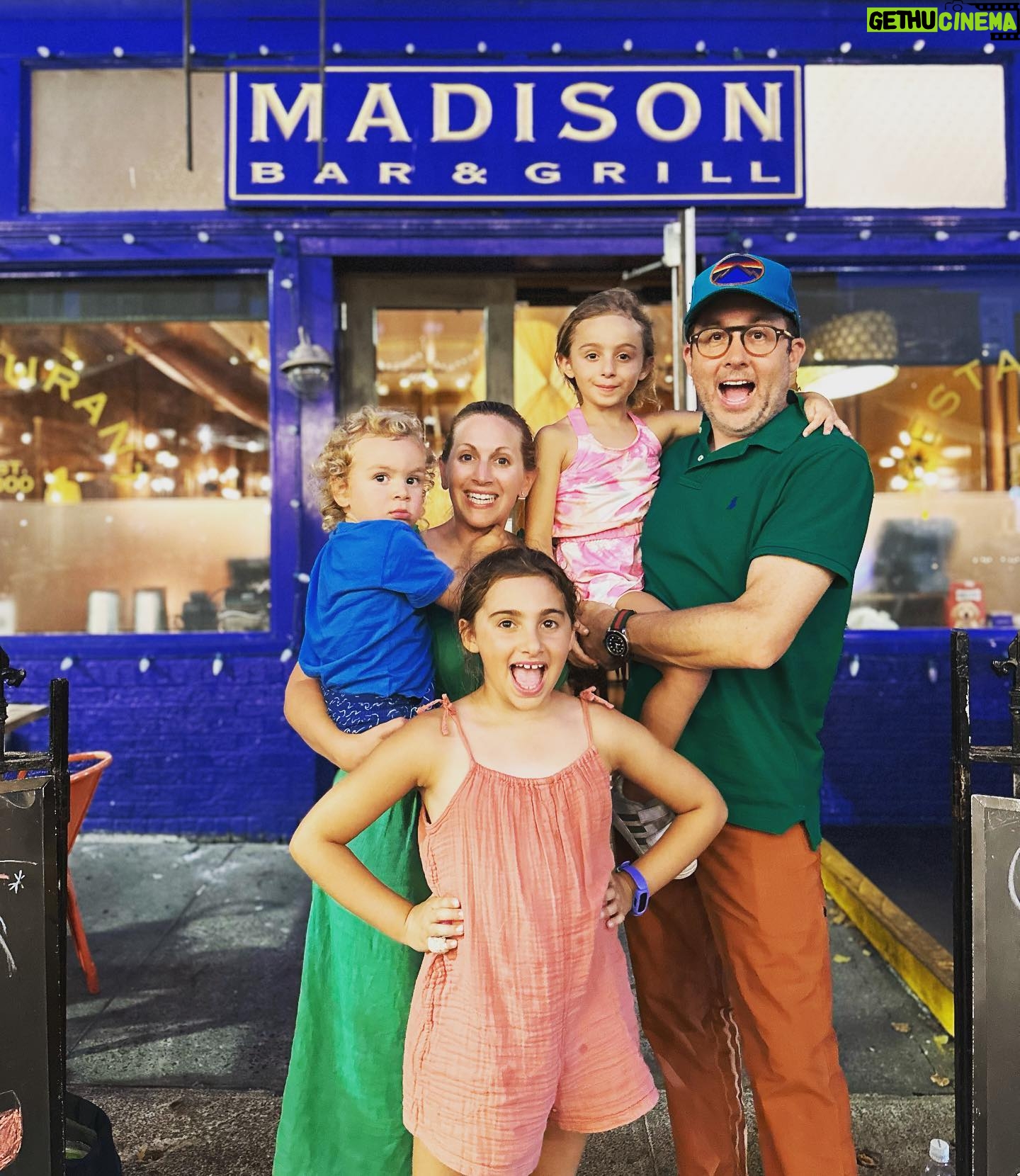 P.J. Byrne - 565 Likes - The little girl in the front is named after the Bar in the Background! @_madisonbarandgrill ! Amen to meeting my ❤️ @jaimebyrneevents there …. Xoxox and Happy Anniversary !! 7-7-07