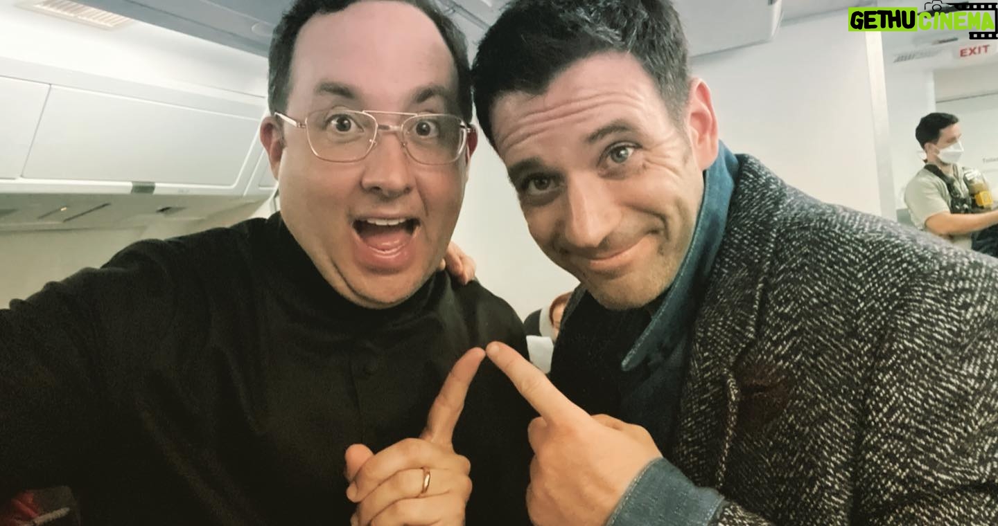 P.J. Byrne - 791 Likes - I’m Him and He’s Me!! I’m a Reverend who takes his $1.6 million and has a hell of a good time and he’s (@colindonnell )a criminal who takes my collar to hide out! I’ve never looked sexier! And the last pic is our show-runner @paddy.macrae … legend in the making!!! Love the cast! Love the show! #Irreverent airs November 30 on @peacocktv !!!!!