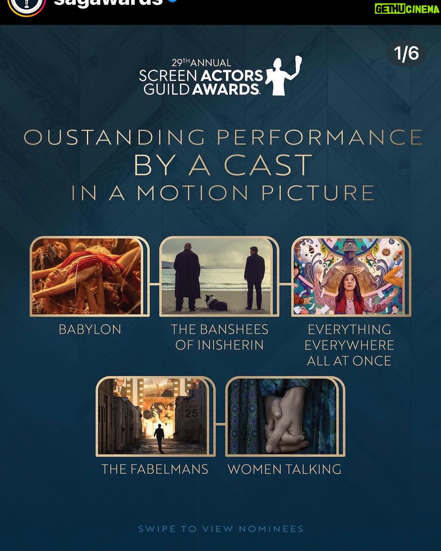 P.J. Byrne - 485 Likes - Ahhhhhhhhh!!! We got nominated for a @sagawards !!! Goooo team @babylonmovie !! Ahhhhhhhhh!!! @paramountpics Ahhhhhhhhhh!!! #SagAwards!! @sagaftra !!! Ahhhhhhhh