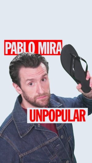 Pablo Mira Instagram - Unpopular opinion : Les tongs on valide ou pas ? @pabl0mira défend en tout honnêteté l’indéfendable : Les tongs 👀

Retrouvez-le du 26 au 31 décembre 2024 aux  Folies Bergère et en tournée dans toute la france 🔥
