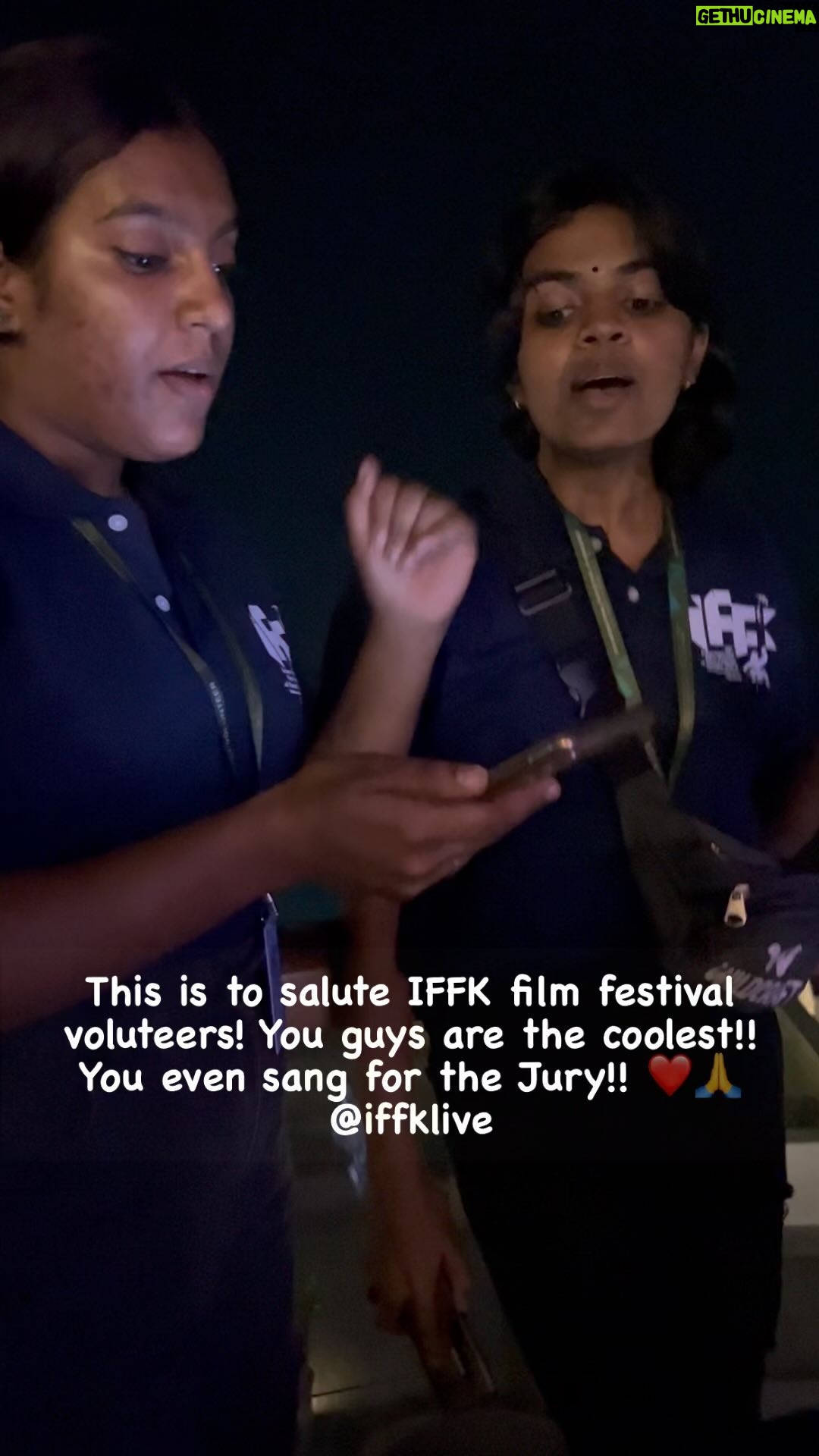 Pan Nalin - 394 Likes - IFFK volunteers entertains Jury! Million thank you to all the volunteers who make the festival a success with their tireless care and warmth. Valare Nandi. 🙏 @iffklive