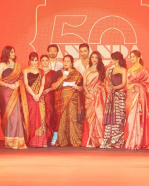Paoli Dam Instagram - A legacy of tradition and beauty—honored to walk for Ananda Saree’s golden milestone.

Thanks to the entire team for pulling off this gorgeous look so seamlessly and with pure dedication.

makeup @abhijitpl2 
hair @hairstylist_chandra 
styling @rabhisek assisted by @rinkikhatoon 
saree @anandasarees_ 
jewellery @sencogoldanddiamonds 
👡 @inc5official 
clicked @priyatoshsinharoy9 
@dishagupta.6 
managed by @decalogue_mgmt 

#timeless #ananda #saree #50years #kolkata #paolidam #paoli #actrees