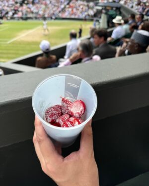 Parineeti Chopra Instagram - Wimbledon finals, strawberries & cream, and my love … the best weekend! 🥰 

Congratulations @carlitosalcarazz!