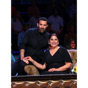 Parmeet Sethi Instagram - Seated besides the Mother of Dragons, the Usurper of Thrones 👑 @archanapuransingh