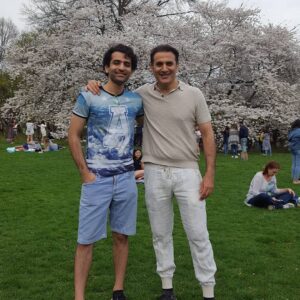 Parmeet Sethi Instagram - To see my son blossom like the cherry tree at the back! #fatherson🤘