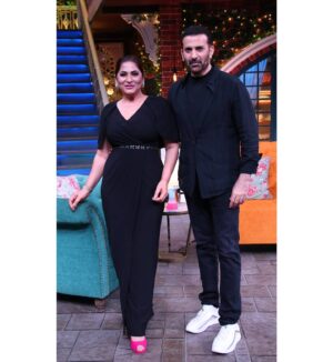Parmeet Sethi Instagram - Gatecrashing my wife's office 😜 @archanapuransingh #thekapilsharmashow