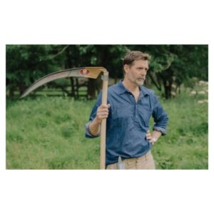 Patrick Grant Instagram - Not quite the full Poldark. In my latest column for the @ft_houseandhome I join the ranks of the scythemen. You can read it online at www.ft.com. 

With thanks to my scything tutor the hugely inspiring @stevetomlincrafts 

Wearing @community_clothing oliver shirt and field trousers (very appropriately)

Photos by @arran_cross