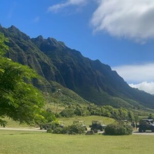 Paul Craig Instagram - Chasing dinosaurs on two wheels in Jurassic valley 🚲 🦕 @kualoaranch #jurassicvalley #hawaii