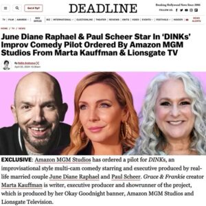 Paul Scheer Instagram - So excited to get to work with these legends. I feel like we are really getting to do something aggressively different and it’s been great to work with people want to do that. Stay tuned to see how you can come to the taping! #DINKS