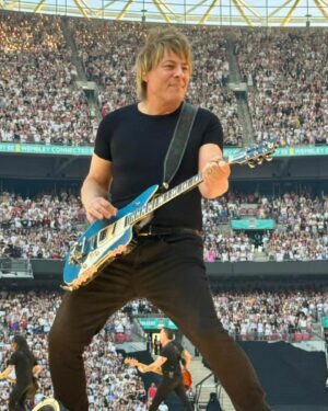 Paul Sidoti Instagram - Wow.. what an incredible, fun-filled, memorable summer in Europe this was!! The summer of 2024 will go down as the most rewarding, remarkable experience in my professional career as a musician.. The record-breaking numbers this tour has generated on a global scale will never be matched and to be a small part of it is truly humbling.. Years from now I’ll be able to tell my kids what their dad was part of and that brings me such joy and happiness.. I have to thank my amazing wife @ashsidoti for flexing her superpowers as a music executive while raising our two children (one as a newborn) while I was gone for 4 months and our kids for understanding.. Ashley, your support is unwavering and I love you so much for all you are.. To the fans, my gosh there are no words to describe your incredible loyalty and love you have shown us.. You know you are the best of the best and have been from day 1.. To our incredible team of management and crew who make our jobs as smooth as can be and operate at the very top of their game, 1000 percent every single day, thank you.. And to Taylor… thank you for another massive trip around the world on this amazing musical journey.. Much love always.. Wembley Stadium, our 8th and final sold out show here of another 93,000 people tonight, just wow.. See you all in October! ❤️🎸 @taylorswift #theerastour
