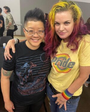 Pauley Perrette Instagram - OMG FINALLY!
Last night  @indigogirlsmusic 
FINALLY got to come back and make the world a better place!
Me and @sulli.sullivan & @johnny99la & @kirstenvangsness 
SO HAPPY!

THANK YOU @amyraymusic AND @emilysaliers for giving me a lifetime of love and music.
Since the early days back in GA. 
Y’all are and will always be the best, LOVE YOU!
And hey nice to be a new fan of opening act @garrisonstarr !
And see my awesome pal @bitchmusic 
And the band and and and…
Swipe right for the night!

1-me @sulli.sullivan @johnny99la 
2- @kirstenvangsness & me 
3- @bitchmusic me @amyraymusic 
4- @kirstenvangsness @emilysaliers me
5- @kirstenvangsness @brady_blade me  #ScienceSandwich 
6- @lyrishung me
7- @bitchmusic @garrisonstarr me
8- picks 10 years apart
9- part of my collection:)
10- @kirstenvangsness and me LOVE LOVE LOVE!