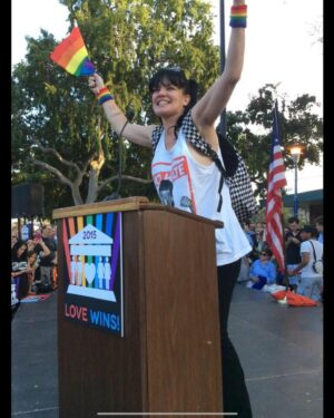 Pauley Perrette Instagram - New #NOH8 photo for new @noh8campaign project!!!

Going through hundreds of NOH8 pics over the years and all the stuff me and @adambouska and @jeffparshley have done together.
Love you boys so much!