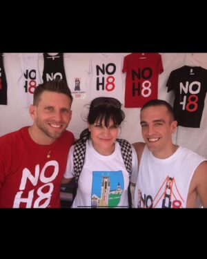 Pauley Perrette Instagram - New #NOH8 photo for new @noh8campaign project!!!

Going through hundreds of NOH8 pics over the years and all the stuff me and @adambouska and @jeffparshley have done together.
Love you boys so much!