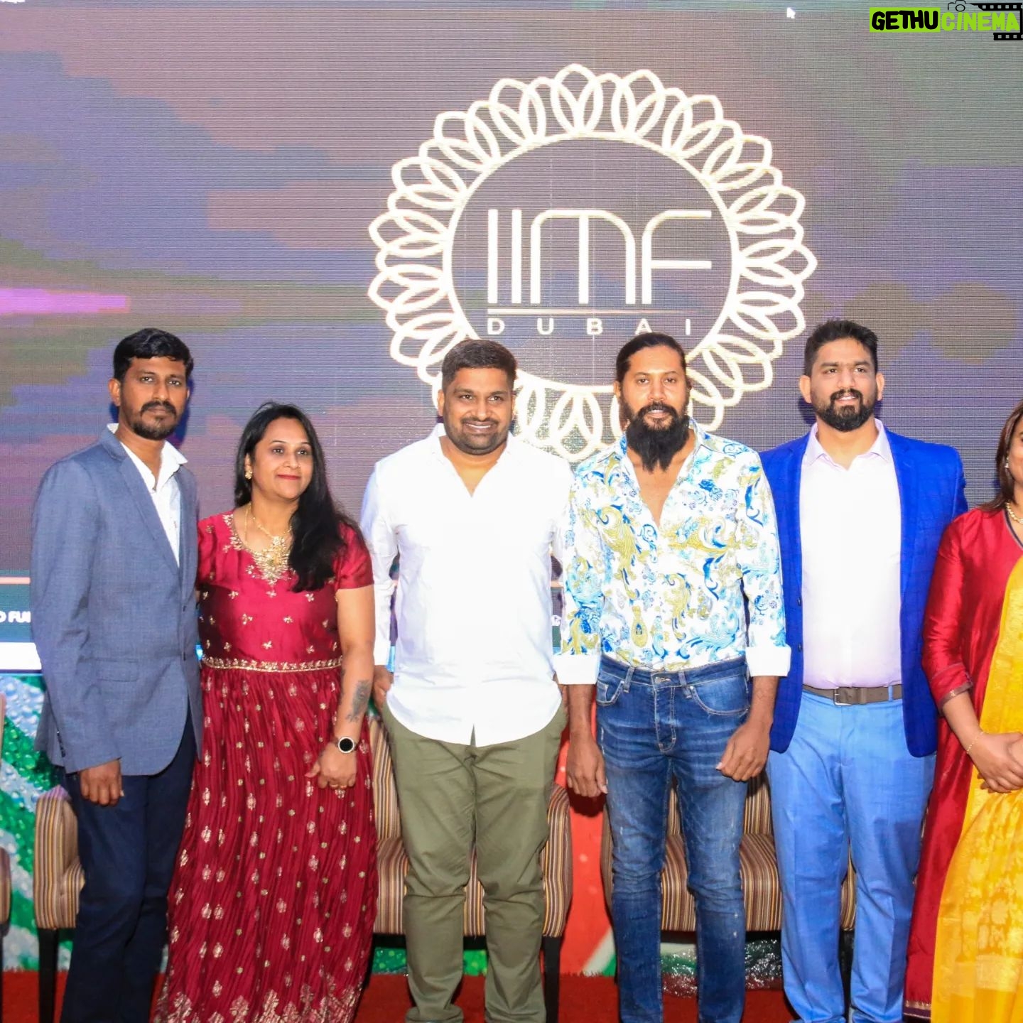 Pavan Wadeyar - 1K Likes - Felicitated by #Teamsupreme of Dubai. It was a wonderful event in Dubai. So happy to meet all the kannada Unions of middele countries. Happy to launch the logo of #IIMF i am sure this team gonna make kannada films reach to larger audience in Middle east countries @peter_joyson mamatha_swamy @gprashv