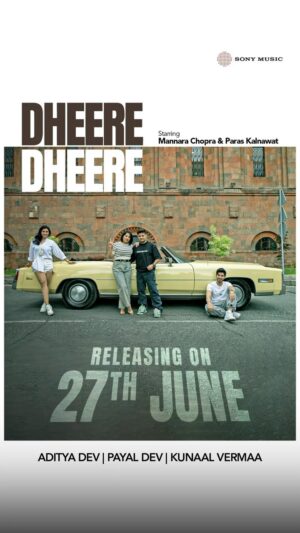 Payal Dev Instagram - “Step into a world of serene melodies with the teaser release of ‘Dheere Dheere.’ Let every note gently whisk you away on a soothing journey. 🎶✨ #DheereDheere #NewMusicAlert
#mannarachopra