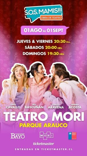 Paz Bascuñan Instagram - ¡No te pierdas “Sos Mamis”, la obra del año! 💖💖✨

Este agosto, la obra más divertida y auténtica sobre la maternidad regresa al escenario. “Sos Mamis” te hará reír a carcajadas mientras explora las situaciones cotidianas, los desafíos y las anécdotas que viven las mamás modernas. Con un toque de humor y mucho corazón, esta obra resonará tanto con las madres como con aquellos que las rodean.

Funciones:
🗓 De jueves a domingo durante todo agosto y el 1 de septiembre.
📍 @teatromori 
🎟 Compra tus entradas en Ticketmaster y no te pierdas esta experiencia única.