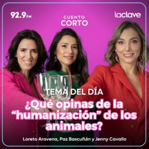 Paz Bascuñan Instagram - 📅 Nuevo capítulo de #CuentoCorto a las 18:00 hrs y queremos que formes parte de él 👀

☝️ El #temadeldía y la pregunta es ¿Qué opinas de la "humanización" de los animales? 🤔

🫵 ¡Comenta! 🗣

¡Sintoniza #CuentoCorto en #RadioLaClave 92.9 FM 📻 o a través de nuestro canal de YouTube Radio La Clave 💻! 😎👍