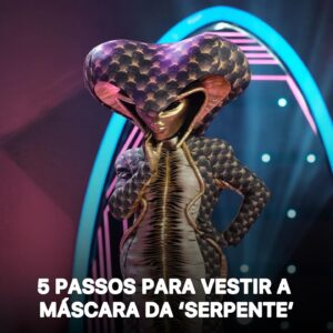 Pedro Tatanka Instagram - A ‘Serpente’ foi a terceira desmascarada da 4.ª temporada d’A Máscara’. 🤩 Conheça agora os cinco passos que @tatankaman teve de cumprir para se esconder atrás da 🐍!

#amascarasic #amascara #programa #sic #televisao