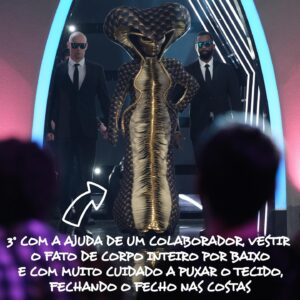 Pedro Tatanka Instagram - A ‘Serpente’ foi a terceira desmascarada da 4.ª temporada d’A Máscara’. 🤩 Conheça agora os cinco passos que @tatankaman teve de cumprir para se esconder atrás da 🐍!

#amascarasic #amascara #programa #sic #televisao