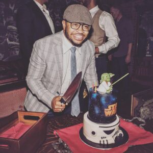 Pej Vahdat Instagram - What a great night celebrating one of my best friends @vududaddy happy birthday brother wishing you every bit of happiness and health. So grateful to have you in my life! And thank you @nikoocake for the coolest birthday cake I’ve ever seen. #starwars #nikoocake