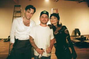 Penn Badgley Instagram - The boy may be yours but the pleasure was all mine @arianagrande thank you for inviting me into your orbit for a moment & @christhedirector for building a little world to play in for a day. Hey ma I’m in a music video! And in the presence of @brandy and @monicadenise ?? Honored to be alongside these icons ❤️❤️