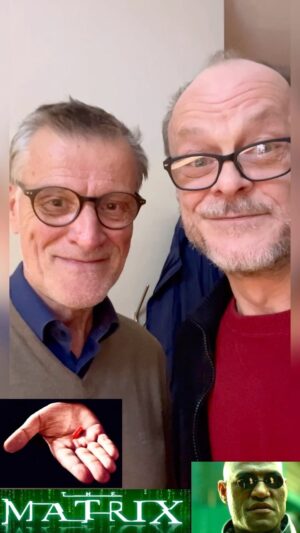 Peter Flechtner Instagram - Peter trifft Tom Vogt #laurencefishburne #morpheus #matrix #synchronsprecher #peterflechtner #voiceactor @tom_vogt_schauspieler