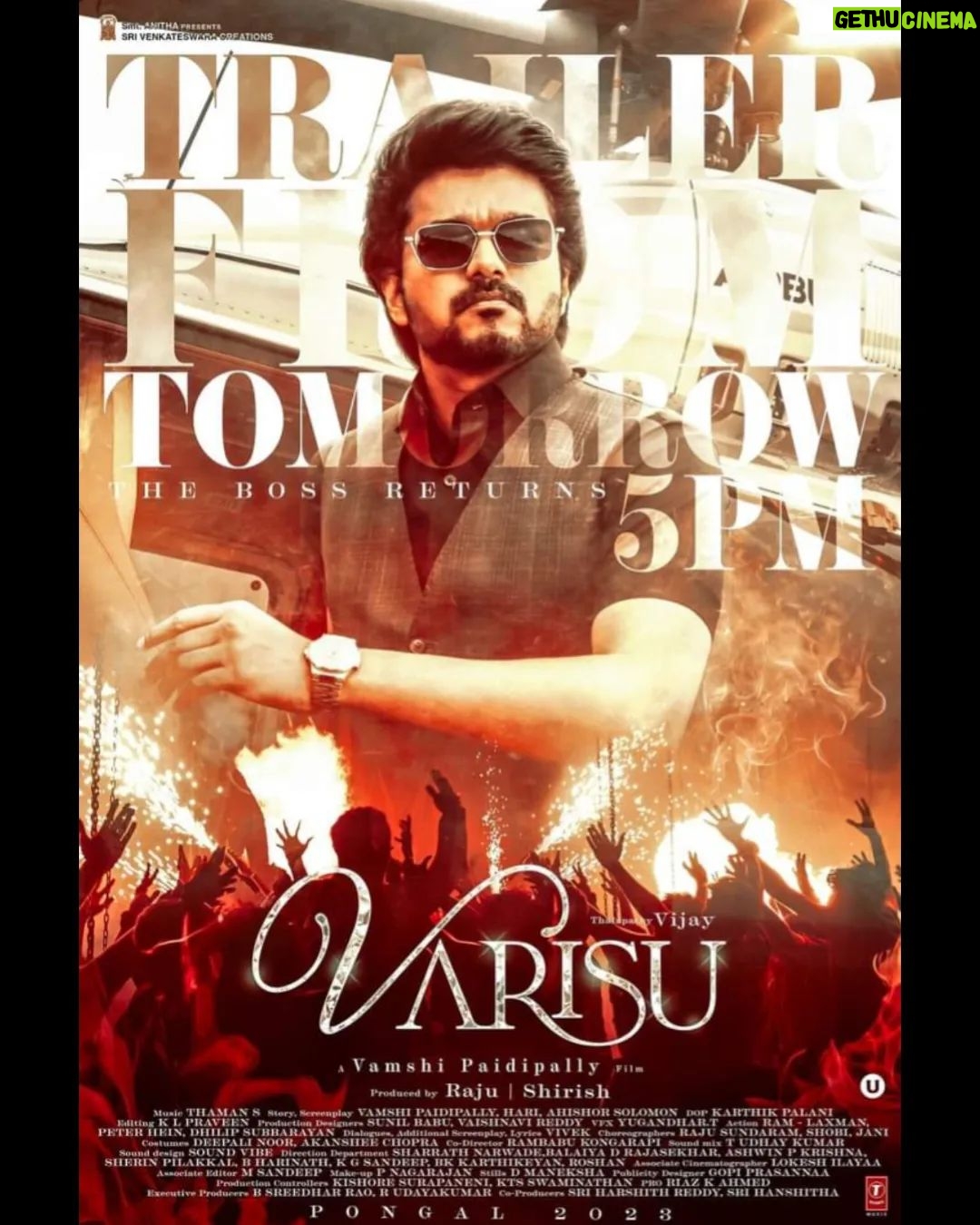 Peter Hein - 2.8K Likes - #Varisu Trailer arrives tomorrow, 5 PM. 🔥
#VarisuTrailerFromTomorrow