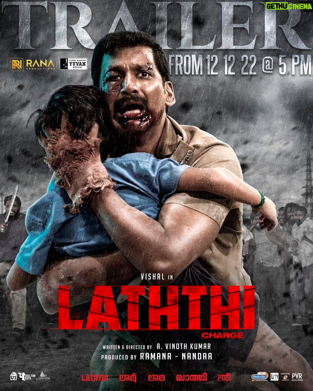 Peter Hein - 2.2K Likes - Here we go, the much awaited #LaththiTrailer release date is here,
It’s 12/12/22 @ 5 PM, GB
#LaththiCharge #Laththi #Laatti