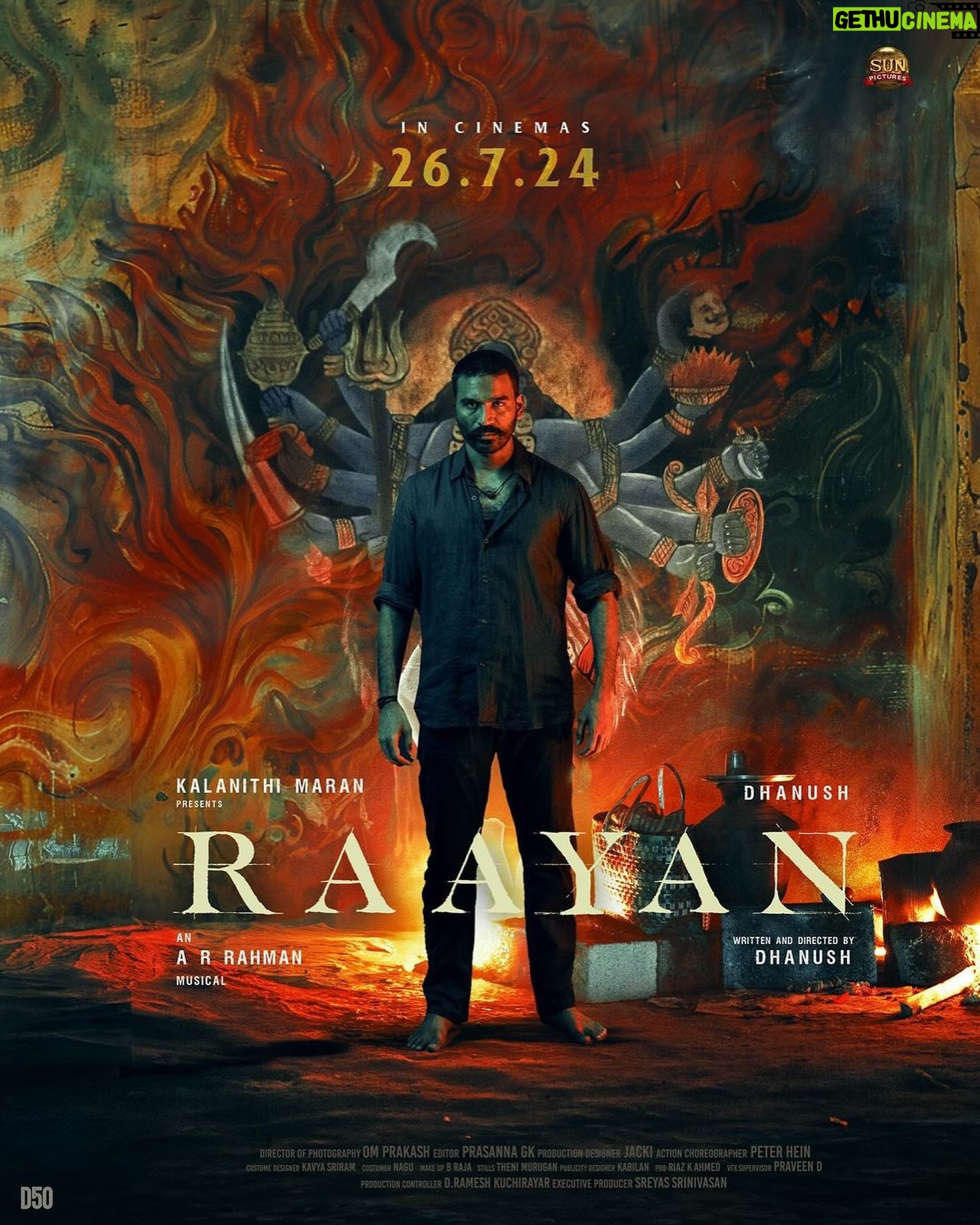 Peter Hein - 1.9K Likes - Counting down the days to July 26th!
Excited to share my work in #Raayan with the world. Get ready for an Action Packed Entertainer 🔥
Directed by @dhanushkraja
An @arrahman Musical
@sunpictures
#Raayan #D50 #Dhanush #ARRahman #RaayanFromJuly26