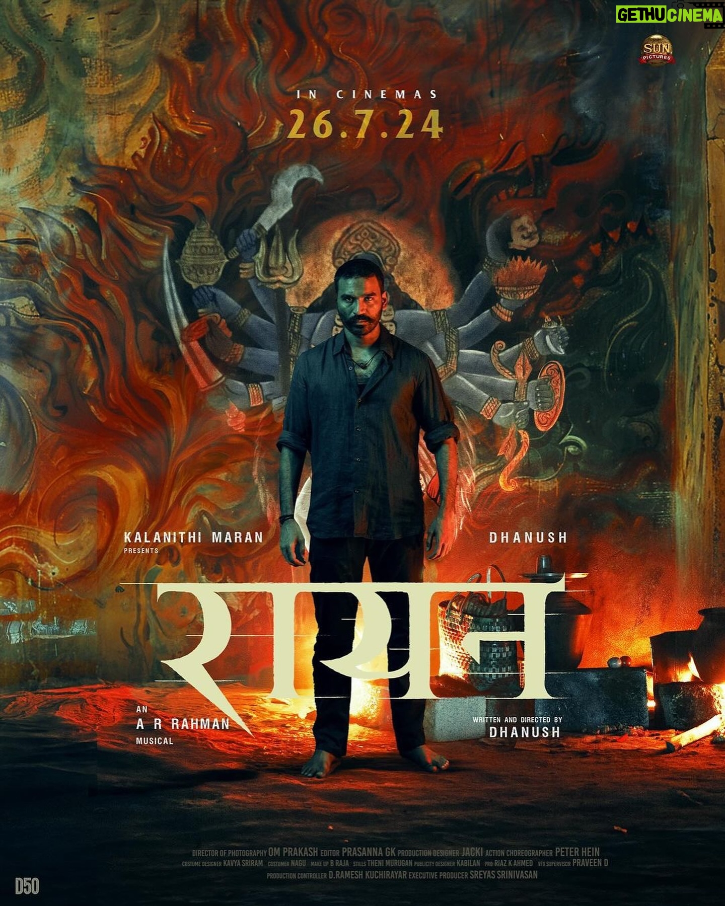 Peter Hein - 1.9K Likes - Counting down the days to July 26th!
Excited to share my work in #Raayan with the world. Get ready for an Action Packed Entertainer 🔥
Directed by @dhanushkraja
An @arrahman Musical
@sunpictures
#Raayan #D50 #Dhanush #ARRahman #RaayanFromJuly26