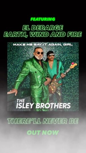 Philip Bailey Instagram - Right after our epic @verzuztv celebration with @theisleybrothers we hit the studio with them and  @iameldebarge, and recorded this timeless collaboration for their new album. Find “There’ll Never Be” on your favorite streaming network and tell a friend 💚💚💚