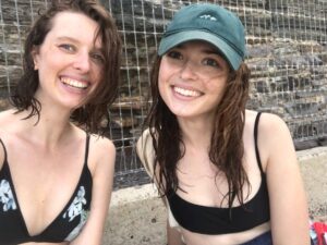 Philippa Northeast Instagram - Sister Act || sister @bridgetnortheast || swimmers @matteau