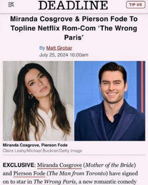 Pierson Fodé Instagram - “We’ll always have Paris” -Casablanca 
I have a strong feeling we’ll take over another @netflix #1. Anyways I’m Looking for someone to teach me French and in return I can teach them how to wrangle a bull while singing “Another bites the dust” at a full sprint. Show of hands please.