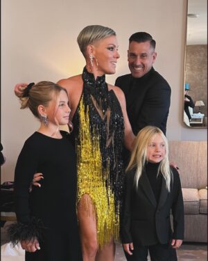 Pink Instagram - Happy Birthday to this beautiful, patient, loving, willing, adventurous, fearless, forgiving, loyal, frustrating, sarcastic, gorgeous, humongous heart of a man. I’ve known you since you were 26! Now you’re 12! No matter how many times life throws you to the ground, breaks you off or just simply tries to break you, you get back up, dust yourself off, and become better. You’ve healed your traumas, on your own, over and over. I watch you do the work, even after being abandoned, and you never let them win. I’m so fucking proud of you. You’re ten times the father, human, husband, or friend they’ll ever be. And we’re lucky enough to have you in our lives. You are big enough to be smaller than me at times, you sleep on the floor of a bathroom when any of us don’t feel well, sometimes you know when it’s a beer for breakfast kind of day, you never complain even though you’re in constant pain, you go with me to wine events even though you prefer beer, sometimes you even know now that you’re not gonna win the argument, you are true to who you are, you tell me I’m beautiful when I look like an overweight English bulldog with mange, you launch the boat, clean the boat, pack and unpack the boat, drive the boat, you even let us eat Cheetos on the boat now. Man, we have really beaten you down haven’t we? You dole out my medicine like a hot nurse after hip surgery, you assistant coach with me for baseball, and you go wherever and whenever to the ends of the earth for this crazy family. 🤣We love you Carebear. We see you. You’re really amazing. Happy birthday. 🎈@hartluck