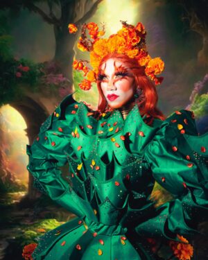 Pixie Pixie Instagram - CEMPASÚCHIL!🌞 For this challenge I brought you the famous Cempasúchil flower, a peculiar orange and yellow flower symbol of my culture. the flower of the dead that provides warmth to those who are no longer there. my torso represents the stem of the flower, and the skirt the opening of the button! ... obviously I couldn't miss out on such a look just for photos 😜

📸 @cgaxphoto 
Headpiece @dannra 
Dress: Me colab with @marina.toxica 
👁 : @lensesglam.mx 
.
.
.

#dragqueen #drag #gay #makeup #lgbt #rupaulsdragrace #instagay #dragrace #rpdr #queer #instadrag #pride #lgbtq #dragqueens #dragmakeup #dragshow #rupaul #dragqueensofinstagram #gayboy #dragqueenmakeup #love #fashion #makeupartist #mua #art #localqueen #dragartist #gaypride