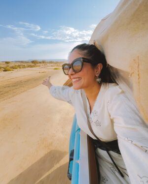 Pooja Gor Instagram - I had an idea of what Saudi Arabia had to offer—vast deserts and the impressive skyline. But this country is full of surprises! From stunning landscapes to a deep cultural heritage, every moment was an unexpected delight. Saudi Arabia is truly a hidden gem with so much more to explore. Stay tuned for more adventures and stories in my upcoming posts.

#HeartOfArabia #SaudiArabia #Jeddah #AlUla #Riyadh #Hosted #ExploreWithPoojaGor 

Add Saudi Arabia to your Bucket list?