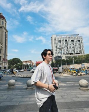 Poompat Iam-samang Instagram - Tianjin memories 🇨🇳 🤍⚡️🥹🤤🐶🕺🏼