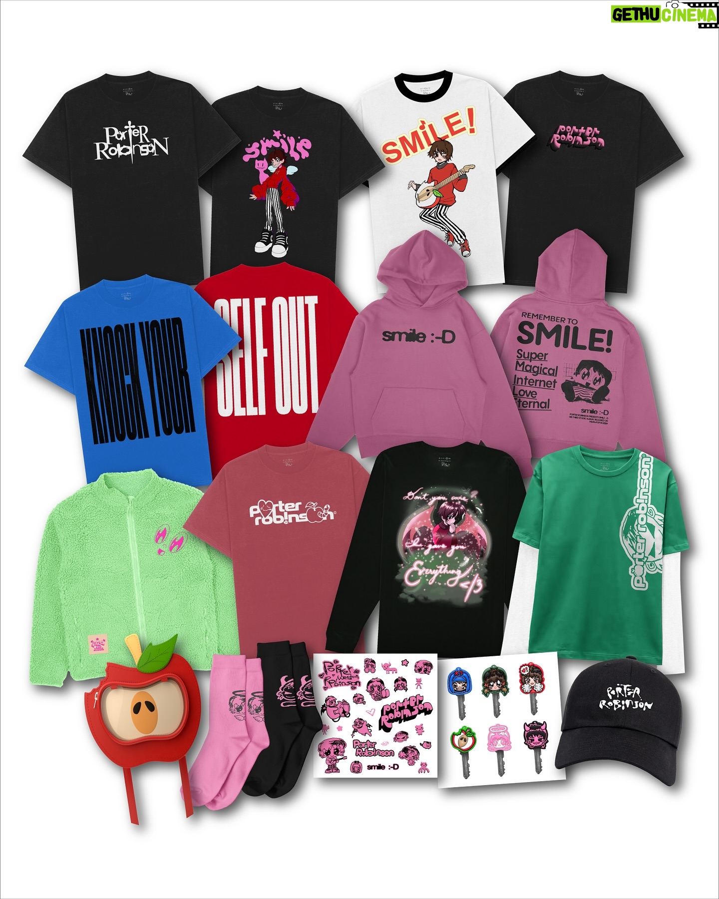 Porter Robinson - 12.4K Likes - SMILE! :D merch is available for pre-order today !!