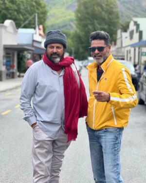 Prabhu Deva Instagram - The Great Actor, My Super Friend, Elder Brother... 
Happy Birthday Mohan Babu sirrr ❤️ 

#HappyBirthdayMohanBabu