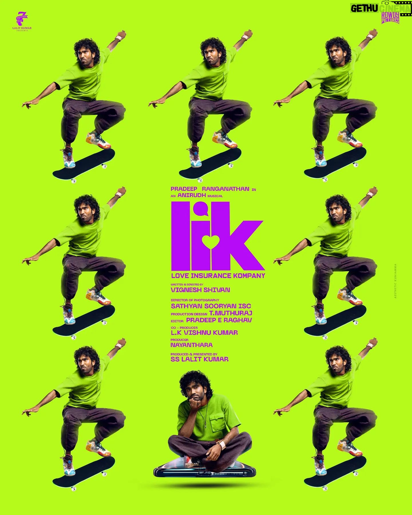 Pradeep Ranganathan - 117.4K Likes - #LIK 2nd look
Learnt a new sport . Thanks to my sweet director brother @wikkiofficial who push my limits .
@anirudhofficial
@iam__sjsuryah
@7_screenstudio
@nayanthara