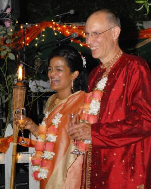 Pramila Jayapal Instagram - 17 years ago yesterday, I married the love of my life. It’s been 21 years together and I cannot imagine life without him. He is the kindest and most generous soul, curious and inquisitive about everything, so funny, and incredibly supportive of me and our making a difference in the world. We have weathered good, bad and terrifying times together that have only cemented our love. I found a great garland at the West Seattle farmers market yesterday to recreate (kind of!) the garlands we got married with! And we had the perfect anniversary celebration at Golden Gardens park on the beach last night with a picnic, watching the sunset, celebrating each other and dreaming into the future. Thank you @touchingmyheart. Happy anniversary! I love you. ❤️