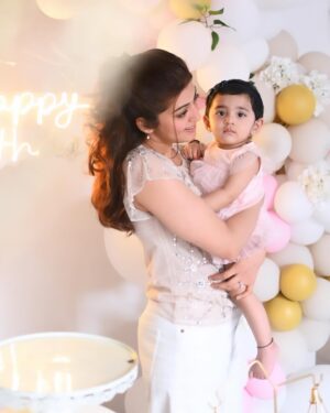 Pranitha Subhash Instagram - My doll turns 2!!! Pictures from a year ago ❤️✨
2 years of being mamma and dadda for me and Nitin