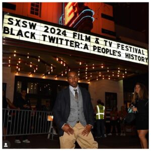 Prentice Penny Instagram - So thankful to have premiered last night @sxsw for A Peoples History of Black Twitter. So many incredible people to thank from @onyxcollective @itsjasontoyou @culturehousemedia @apfythoughts @joiejacoby @vanlathan @mz_money_penny and of course the CULTURE because everything we did for #blacktwitterhulu we did because our history is not normally documented. With what is happening in this country with our history being replaced or “remanufactured” our future selves need to know what we did. 💈: @erikdabarber 👔: @1manstrash @edixonthewardrobeguy (and yes those are riding pants and boots) 🔥🔥 💄: @iblessfaces_artistry