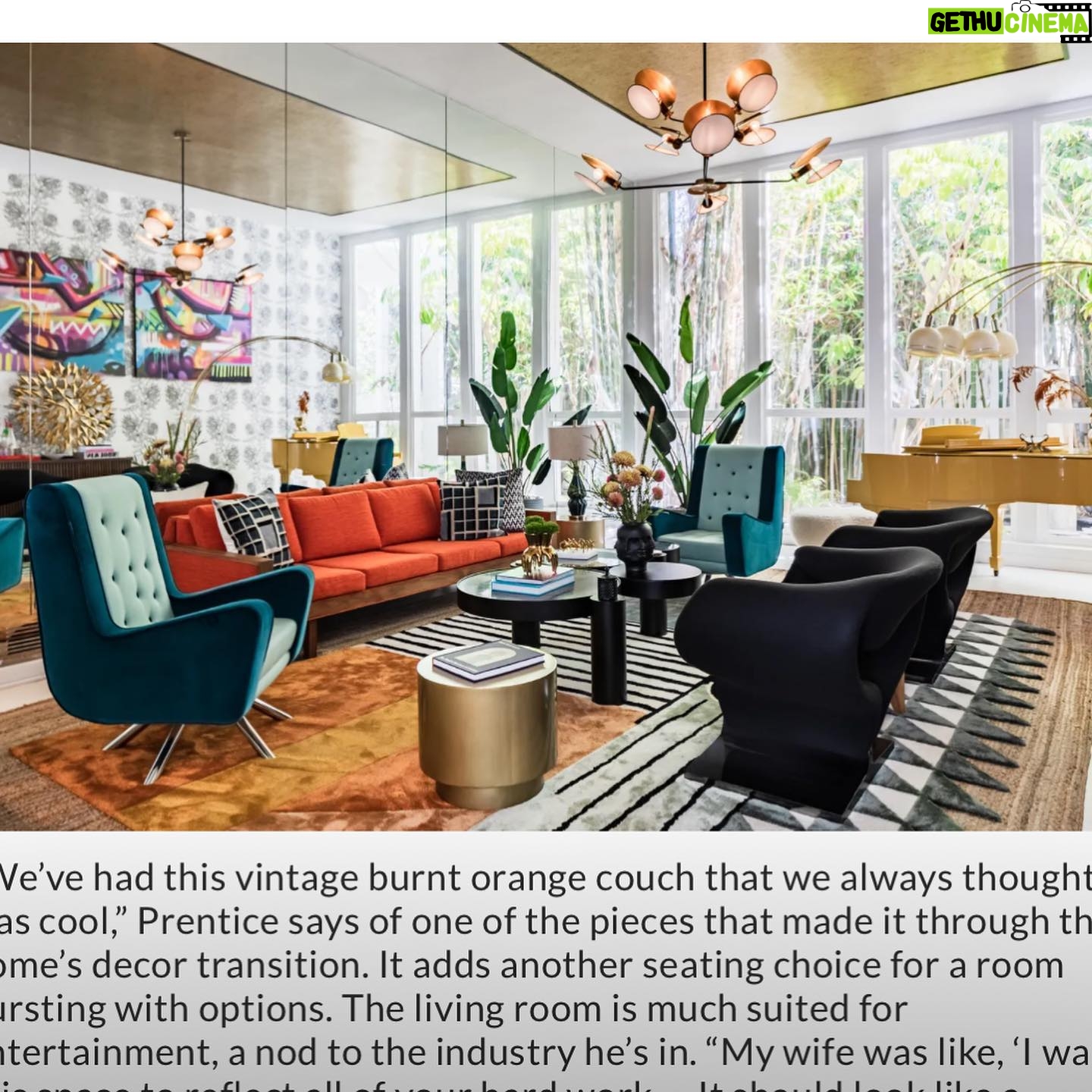 Prentice Penny - 1.7K Likes - Was always a dream to have my home posted in @archdigest My grandmother used to have the magazines in her home and I always thought that is the dopes shit I had ever seen. Now to have my home in there is a beautiful full circle moment. I can’t thank my wife for picking this house @mz_money_penny , to @theikemcompany for being our realtor on the house and OF COURSE to the amazing designer Carmen of @aquilointeriors who not only made my home beautiful and made it a home, but became family in the process! She’s AMAZING TALENTED AND SO CREATIVE. I knew from our first conversation, she was the one! Y’all better hire her now cuz after this, yesterdays price AINT TODAYS PRICE!