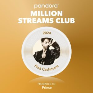 Prince Instagram - “Pink Cashmere” has joined the million streams club on @pandora! Give it a listen at the link in bio 💜