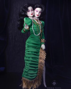 Pythia Instagram - Hi Barbie! 🔮 Hi Pythia! 
Not sure if many of you know but in the last few years I’ve become a bit of a Barbie collector and I’m obsessed with doll repainting and styling! So my dear talented friend @erikadesign05 (who made my finale column dress) and I got together to create the perfect Pythia Barbie! And what great timing with the Barbie movie coming out, I had to share now!

I repainted the faces and she did literally everything else, from the hair reroot, to patterning and sewing a miniature couture outfit, handmade and gold leafed accessories and props, and of course the amazing pictures! 😍 I’m so in love and so excited to finally share this! 

Let me know if you’d like to see more of my looks turned into Barbies and maybe even putting some up for sale? 👀