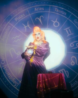 Pythia Instagram - Nightgowns was so magical! 🔮✨👻 I can’t believe this was my very first US performance and I got to share it with absolute icons @sashavelour @essanoche and @queenutica! 

On top of it all, this special night was the tenth sold-out show at @|prnyc and the 45th sold-out show in a row! What an HONOUR!!!
Together we also raised $6650 for Gaza which was distributed to 3 mutual aid funds, Crips 4 eSiMs, and @pal_legal. Thank you to @islynyc and @sorrelloriginals for providing raffle jewels!

Honest dream come true! Here’s to many more to come soon! 💕 

Pics by @sidewalkkilla @ajjordanphoto @matie
Orange wig by @itsheavengenderfck/@genderfcked.wigs 
Purple dress by @lucindamiu 
Ghost, Pearl outfit and seashell headpiece by me