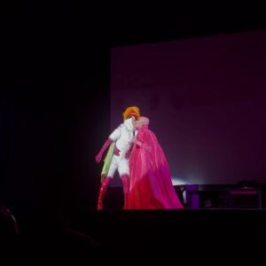 Pythia Instagram - So late to post about this, but this past May I had the opportunity to perform alongside my idol, my goddess, my inspiration, @sashavelour for her book tour, and it was such a magical experience and full circle moment! 🥲💕 Here are some outtakes of the night as well as my performance featuring @denim_justdenim as my sexy lamp man! 😂🦋