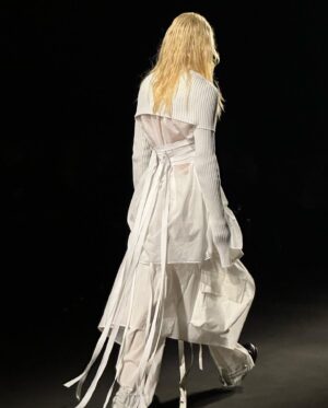 Quintessa Swindell Instagram - ⁣I remember discovering Ann Demeulemeesters work so many years ago, and today i was able to attend a show in person. It was such a full circle moment that was lead with so much gratitude and joy. Thank you to the entire Ann D team for this opportunity and to Miss Ann D herself for shaping a company that sticks to it’s mission, identity, and unique sense of self through an ever changing world. And to Stefano for creating a collection that embodies and evolves the brand heritage respectfully. ⠀
Thank you!! 🖤⠀
⠀
Make-up: @natasha__mae 
Hair: @hoshounkpatin 
📸: @colinsavercool