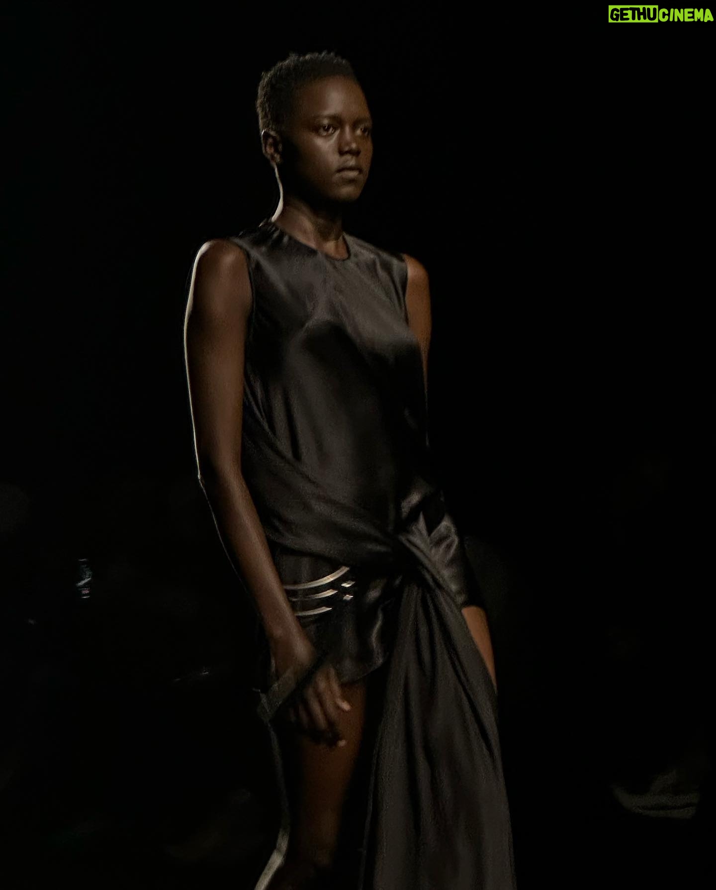 Quintessa Swindell - 19.7K Likes - I remember discovering Ann Demeulemeesters work so many years ago, and today i was able to attend a show in person. It was such a full circle moment that was lead with so much gratitude and joy. Thank you to the entire Ann D team for this opportunity and to Miss Ann D herself for shaping a company that sticks to it’s mission, identity, and unique sense of self through an ever changing world. And to Stefano for creating a collection that embodies and evolves the brand heritage respectfully. ⠀
Thank you!! 🖤⠀
⠀
Make-up: @natasha__mae
Hair: @hoshounkpatin
📸: @colinsavercool